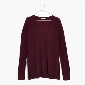 Madewell Warmlight V-neck Pullover Small